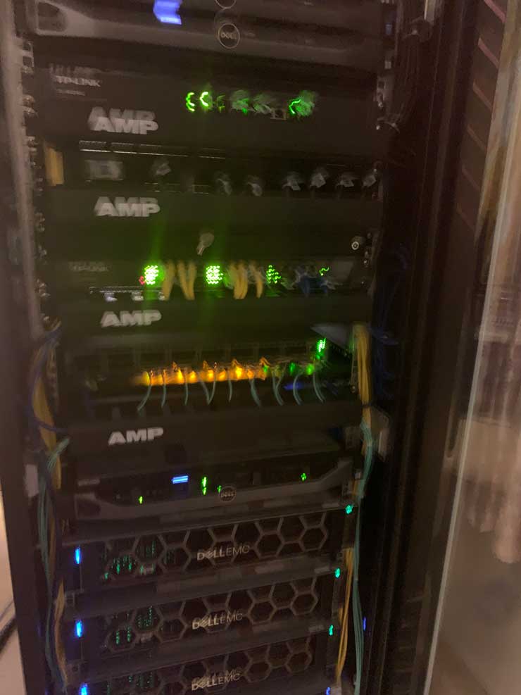 Rack B computing cluster