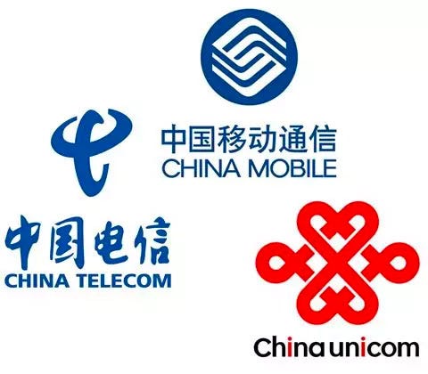 China's three major ISPs.
