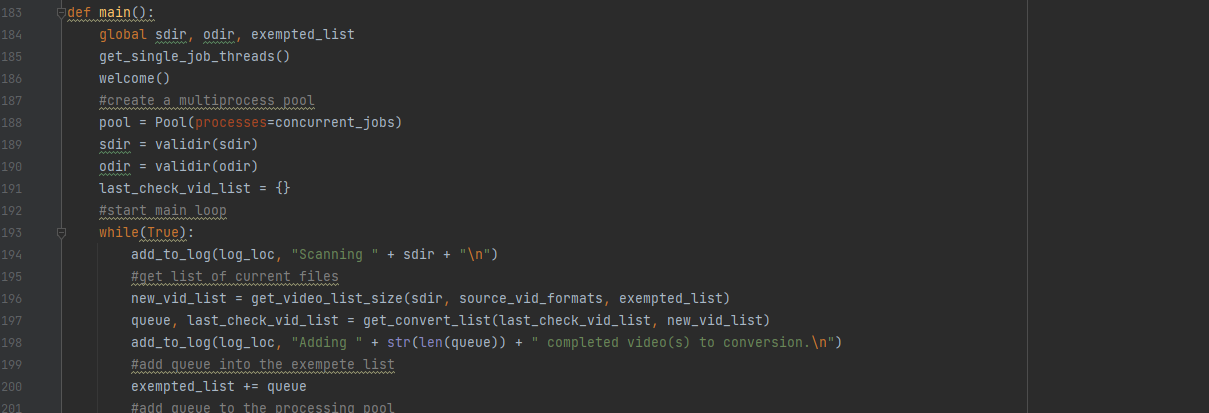 screenshot of convert code in Python