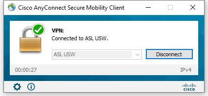 AnyConnect connected.