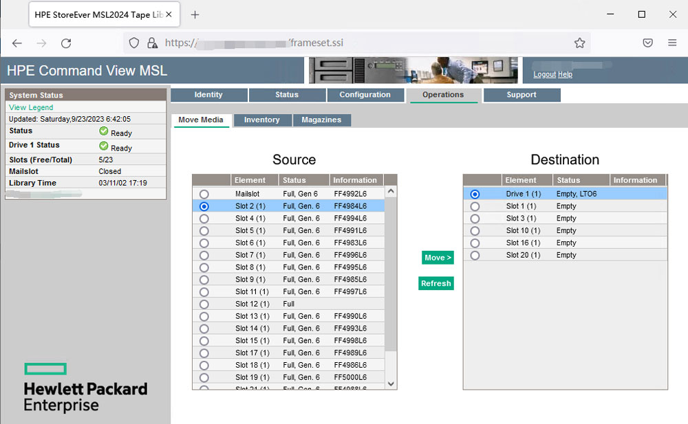web management interface of msl2024.